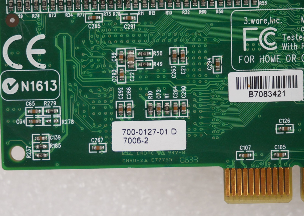 3Ware 700-0127-01 D Escalade PCIe to IDE Raid Controller Card