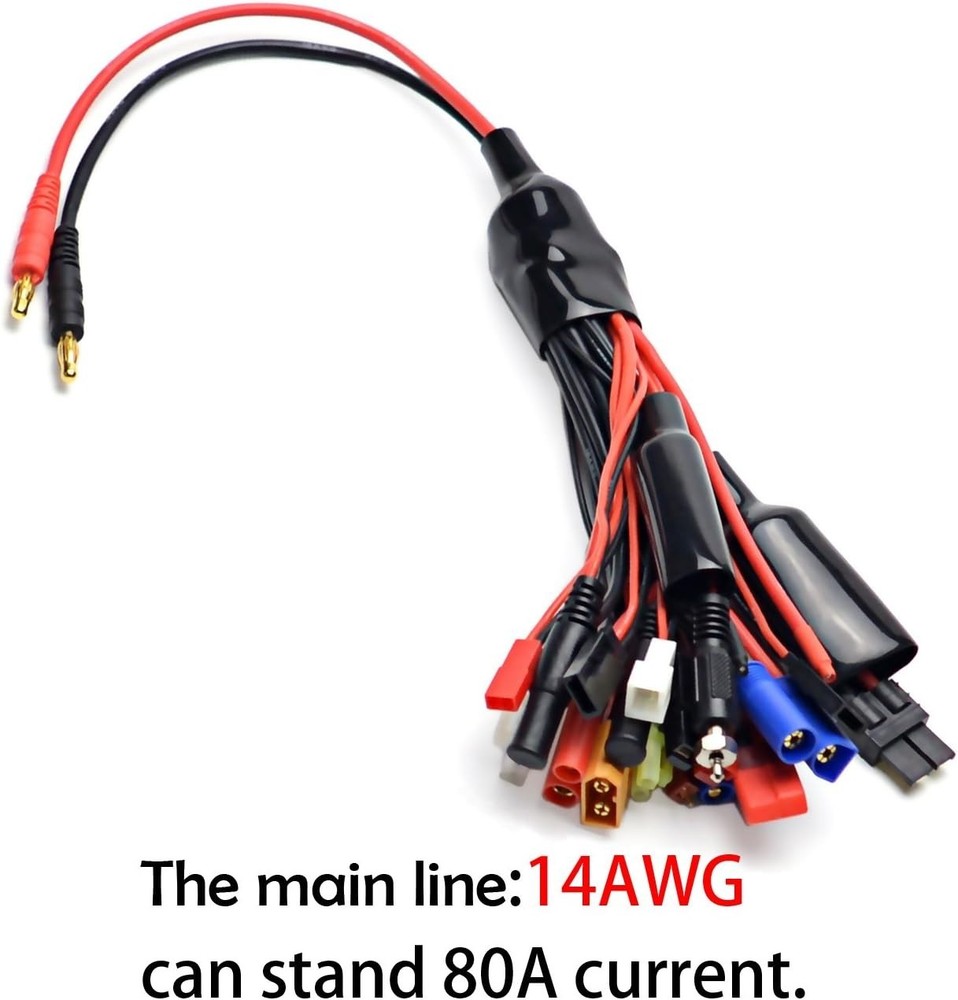 Multifunctional 19 Charging Adapters - Durable Cable for RC Battery Management