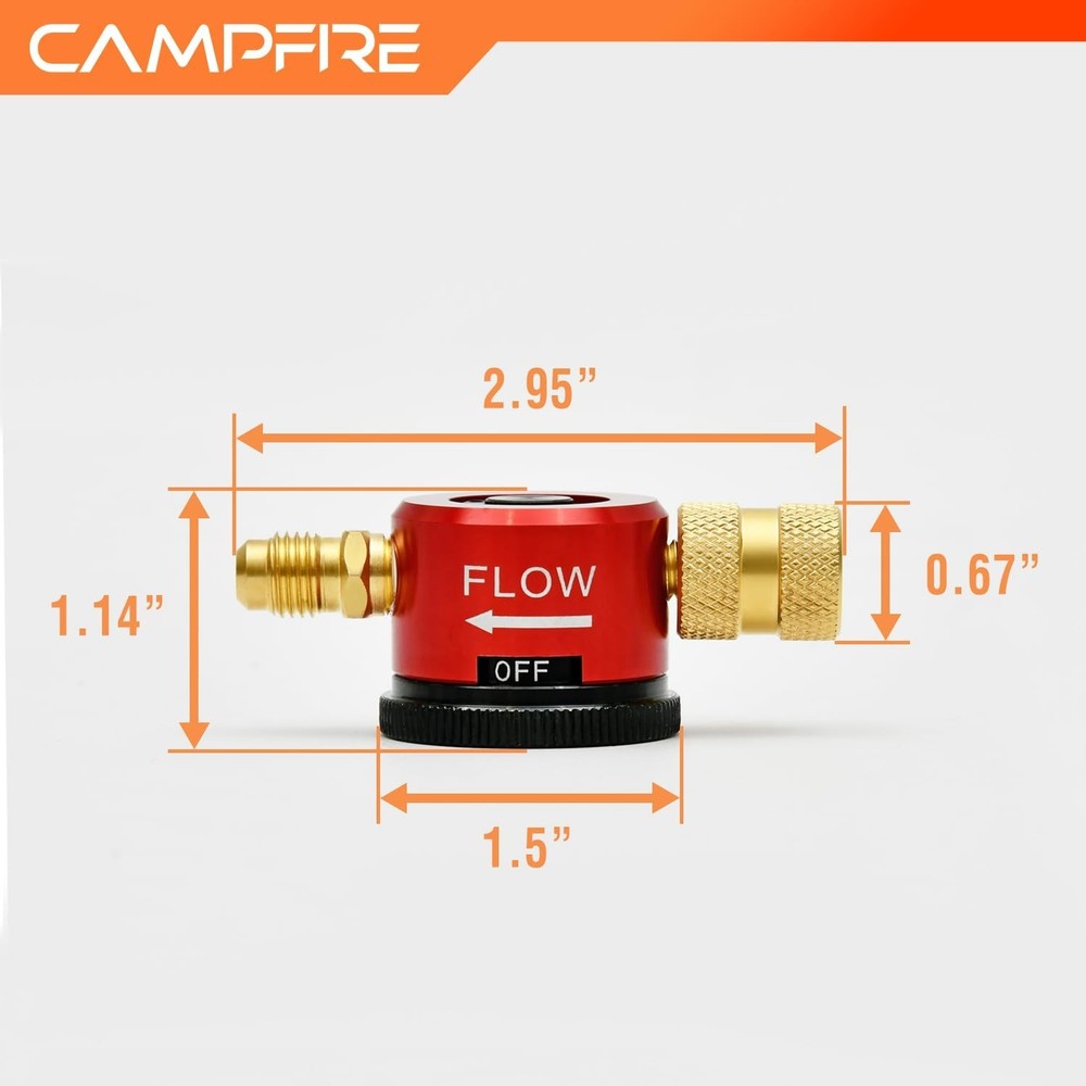 CAMPFIRE Nitrogen Purge Regulator For HVAC, Nitrogen Regulator HVAC, Nitrogen...