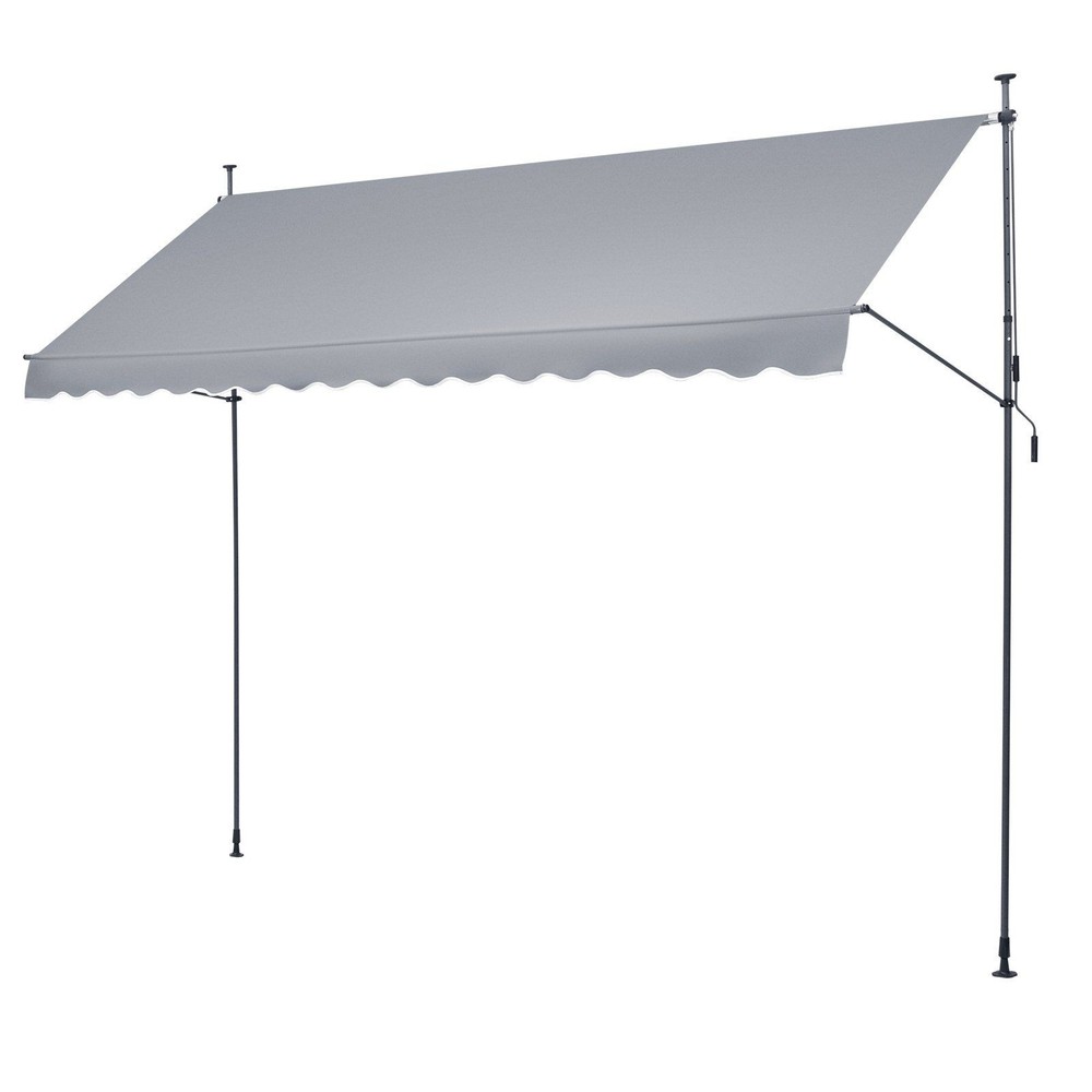 157x47in Extended Coverage Retractable Shade Adjustable Height Comfort