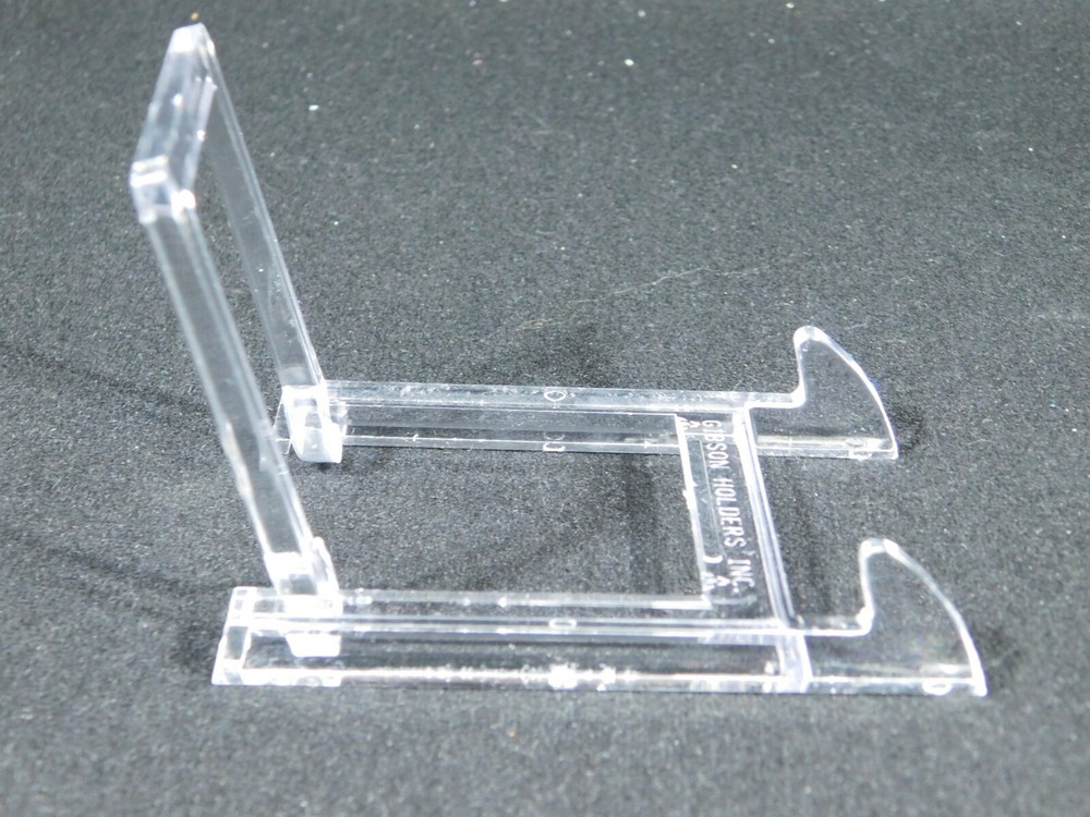 Easel Display Stand Small Size Adjustable Two Piece Clear Plastic