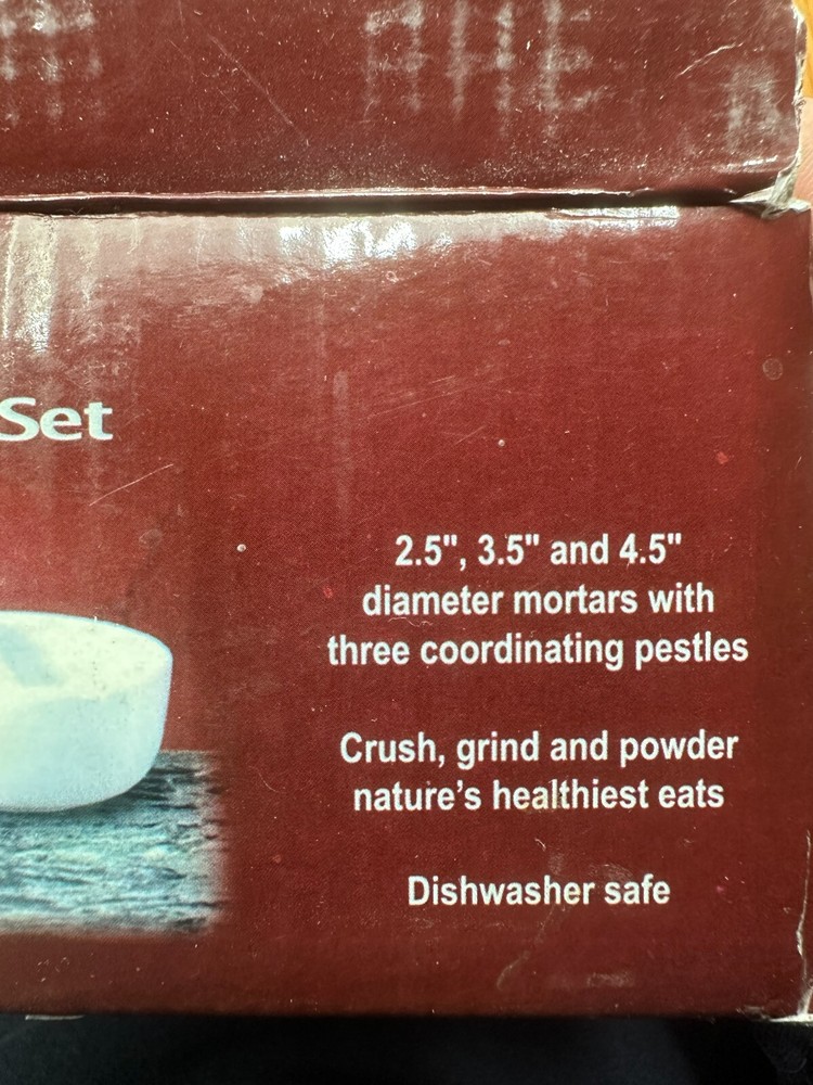 Fine Porcelain Mortar & Pestle Set