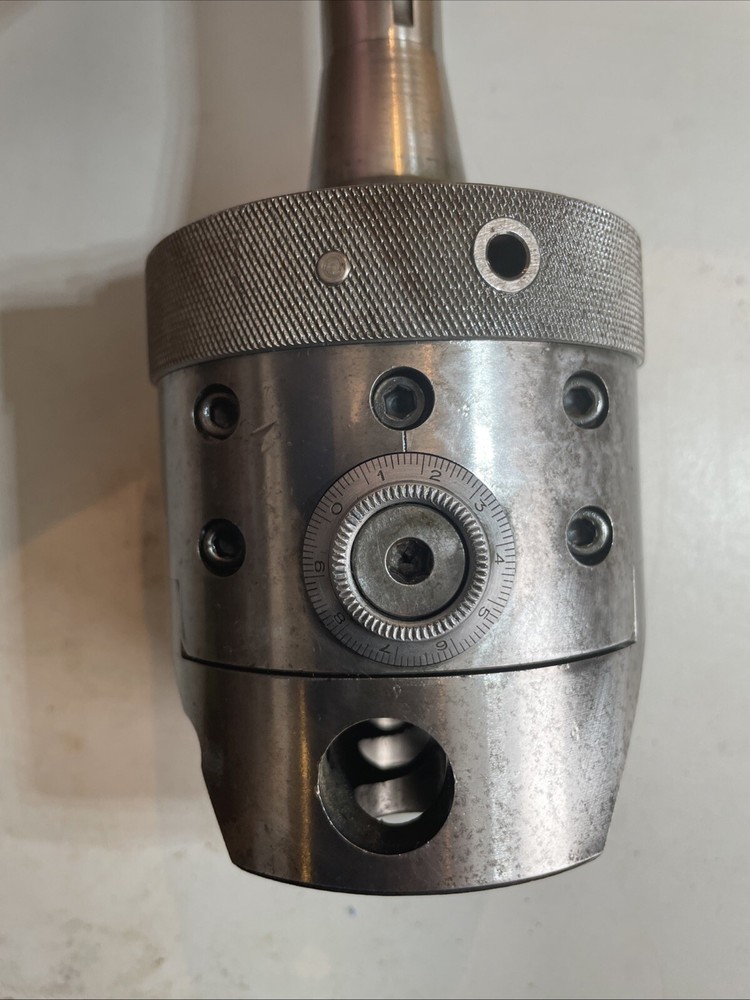 R8 ENCO AUTO FACING AND BORING HEAD WITH CASE & ATTACHMENTS