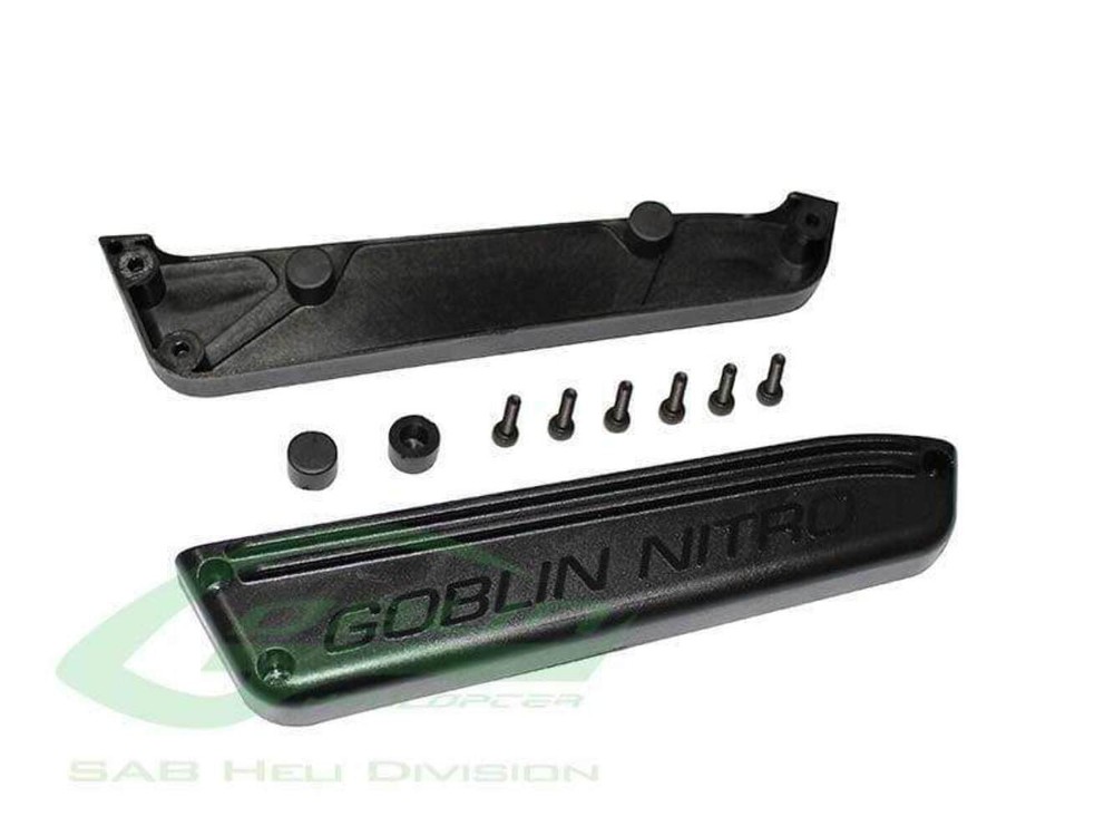 SAB Plastic Fuel Tank Support Black - Goblin Black Nitro