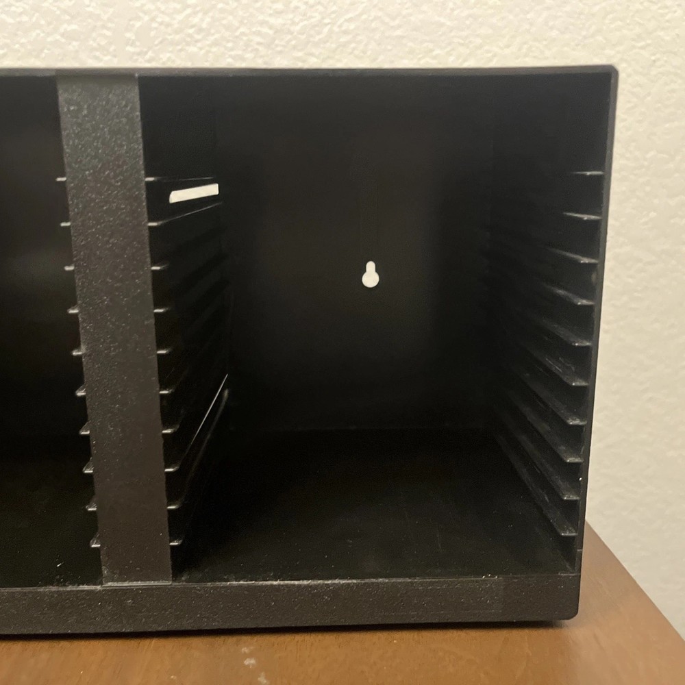 Vtg Laserline CD 36ND Wall Mountable Compact Disc Storage Rack, Stores 36 CDs