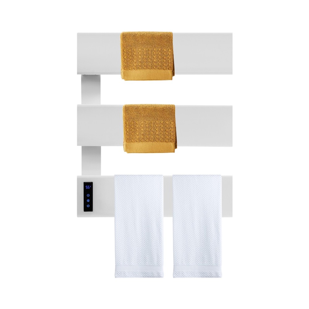 Electric Towel Rack, Wall-Mounted Heater with Timer & Temperature Control