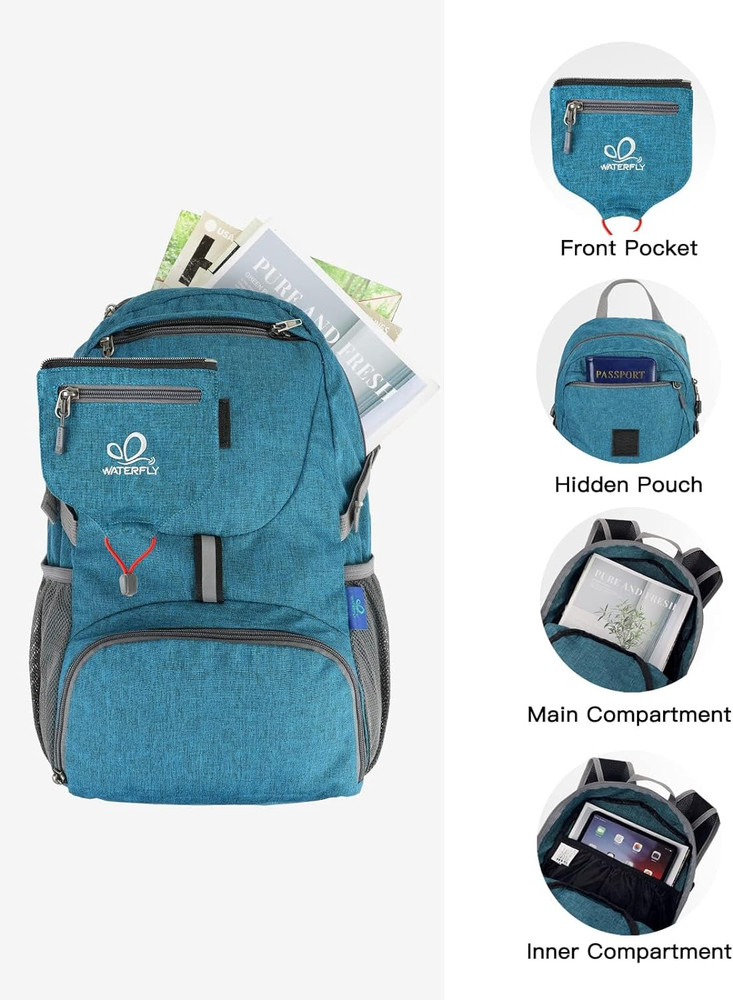 Small Lightweight Packable Backpack: 20L Ultra Light Foldable Travel Hiking Camp
