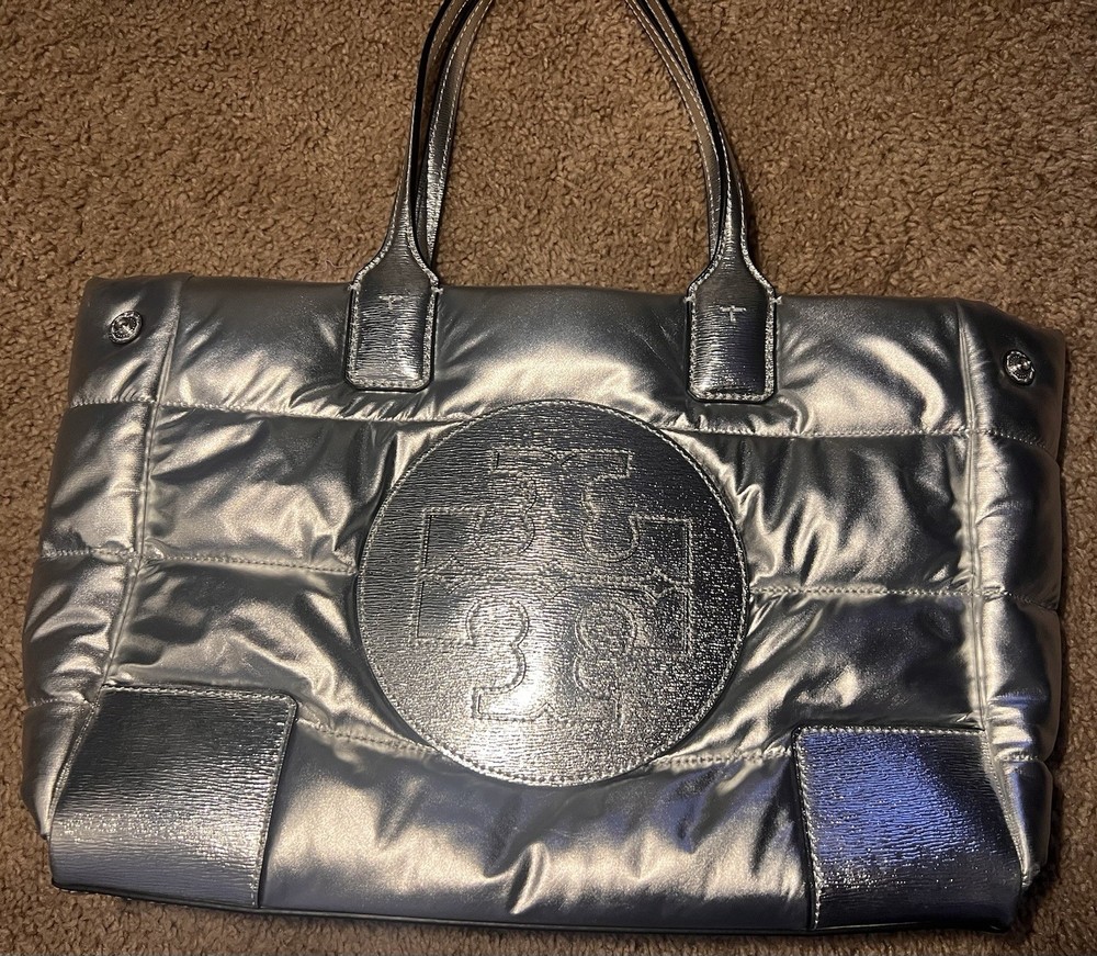 Tory Burch Metallic Puffer Weekender Bag