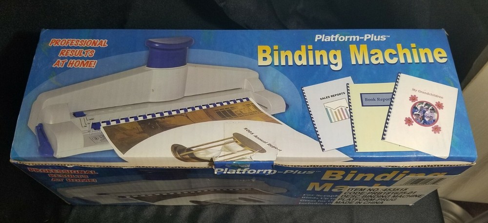 Binding Machine for Scrapbooking, Reports, & More Up to 100 Sheets Platform Plus