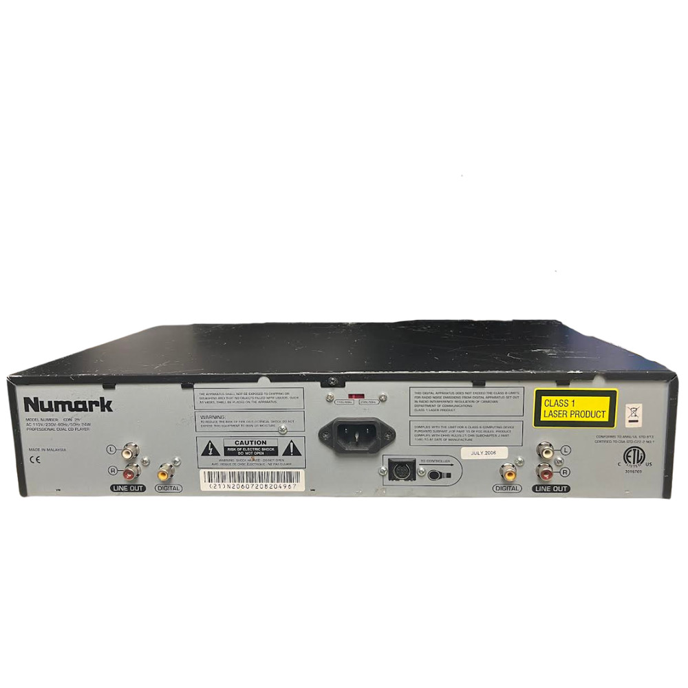 Numark CDN-25 Professional Duel CD Player (Not Tested)