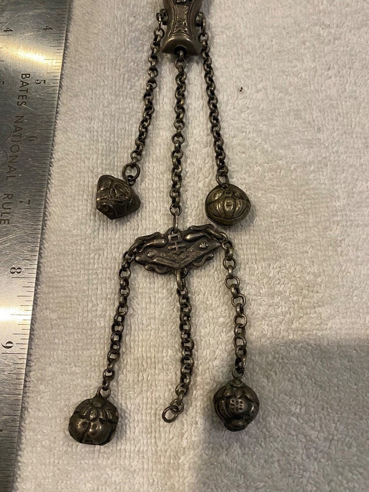 Antique Victorian Art Deco Ornate Chatelaine