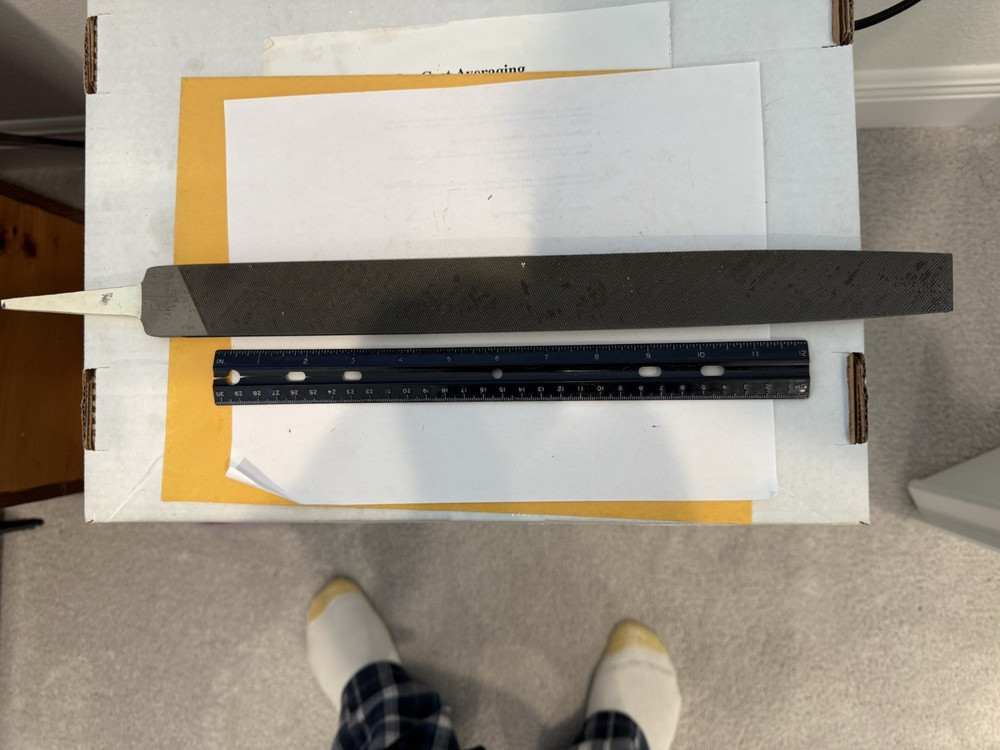 New Heller 16” Flat Second Cut Wavy Teeth File