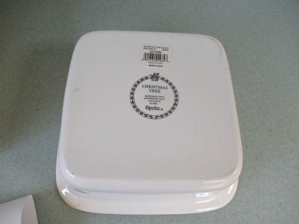 Spode Christmas design Square Rim Dish