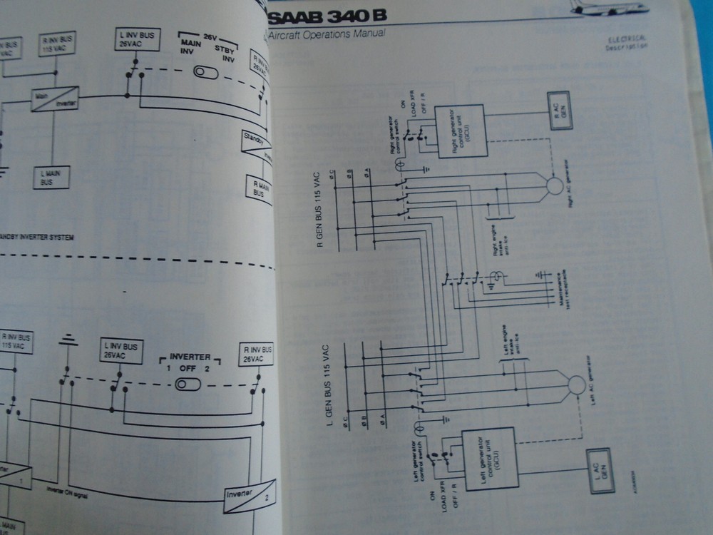 SAAB 340B Aircraft Operators manuals lot