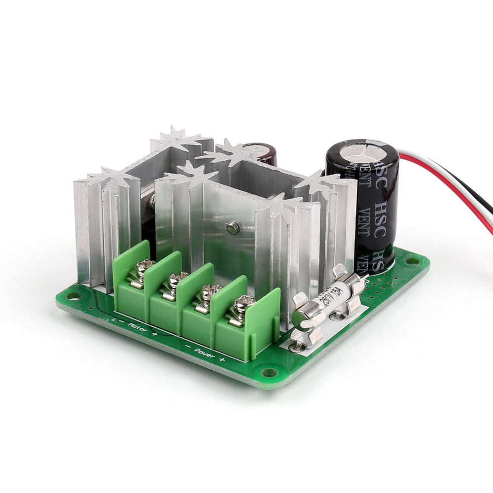 15A 6V-90V Pulse Width Modulator PWM Stepless DC Motor Speed Controller US