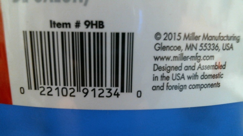 API Heated Plastic Bucket 9 Quart, Blue ***CRACKED*** (9HB) FS