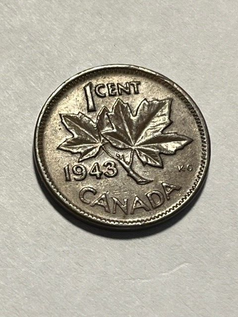 1943 Canada 1 Cent XF #15925