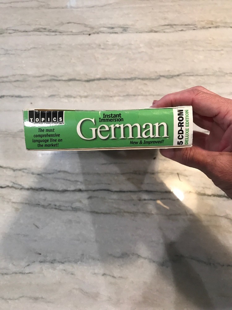 Topics Learn German Deluxe Edition Instant Immersion Euro Method 5 CD Set Green