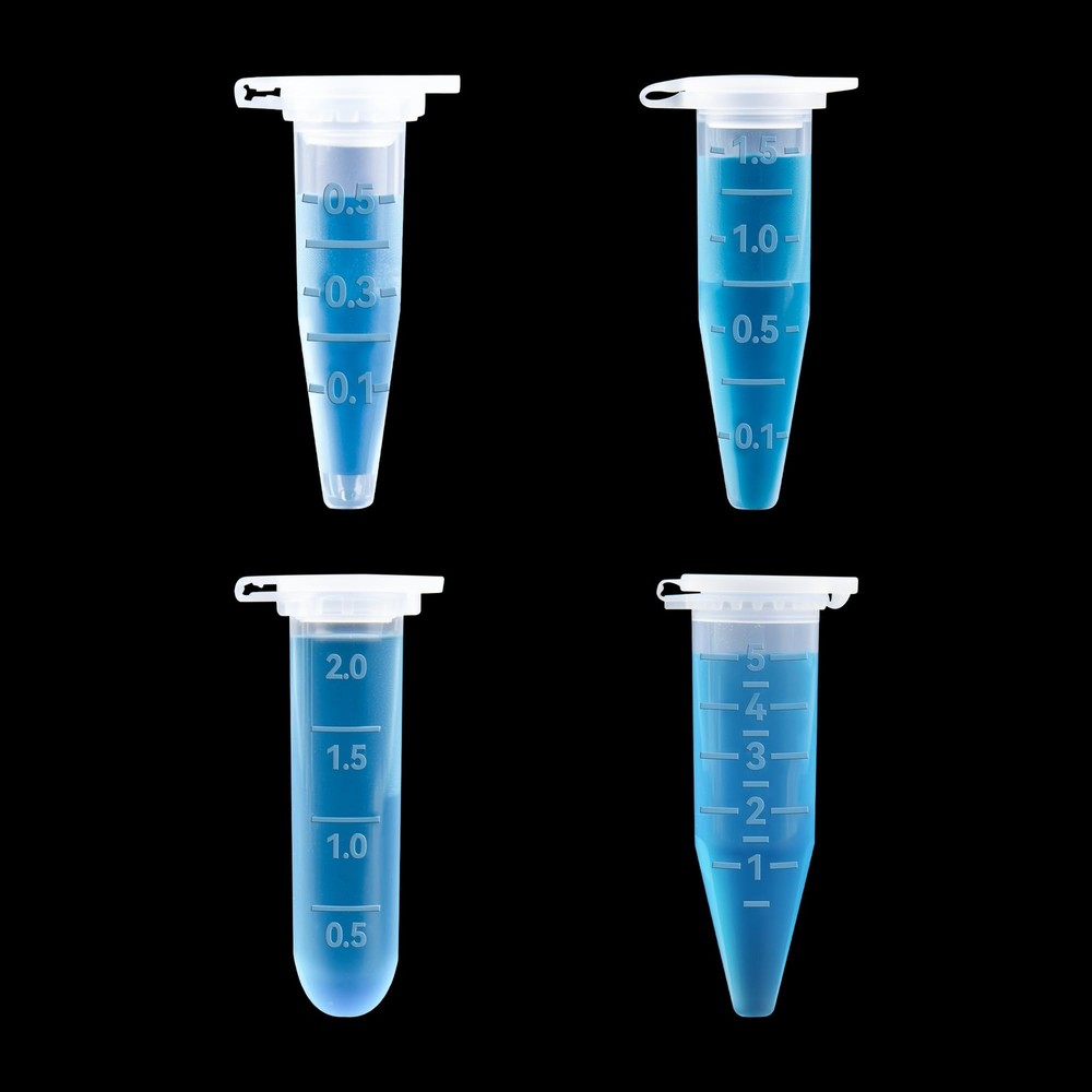 1.5ml Microcentrifuge Tube Snap Cap 500 PCS Graduated Write Marks Lab Testing