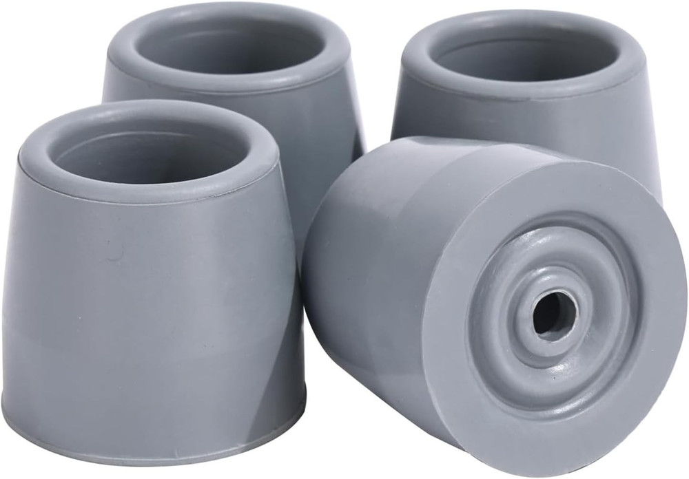 4PCS 1-1/8" Walker Rubber Tips | Heavy Duty Replacement Feet for Walkers, Commod