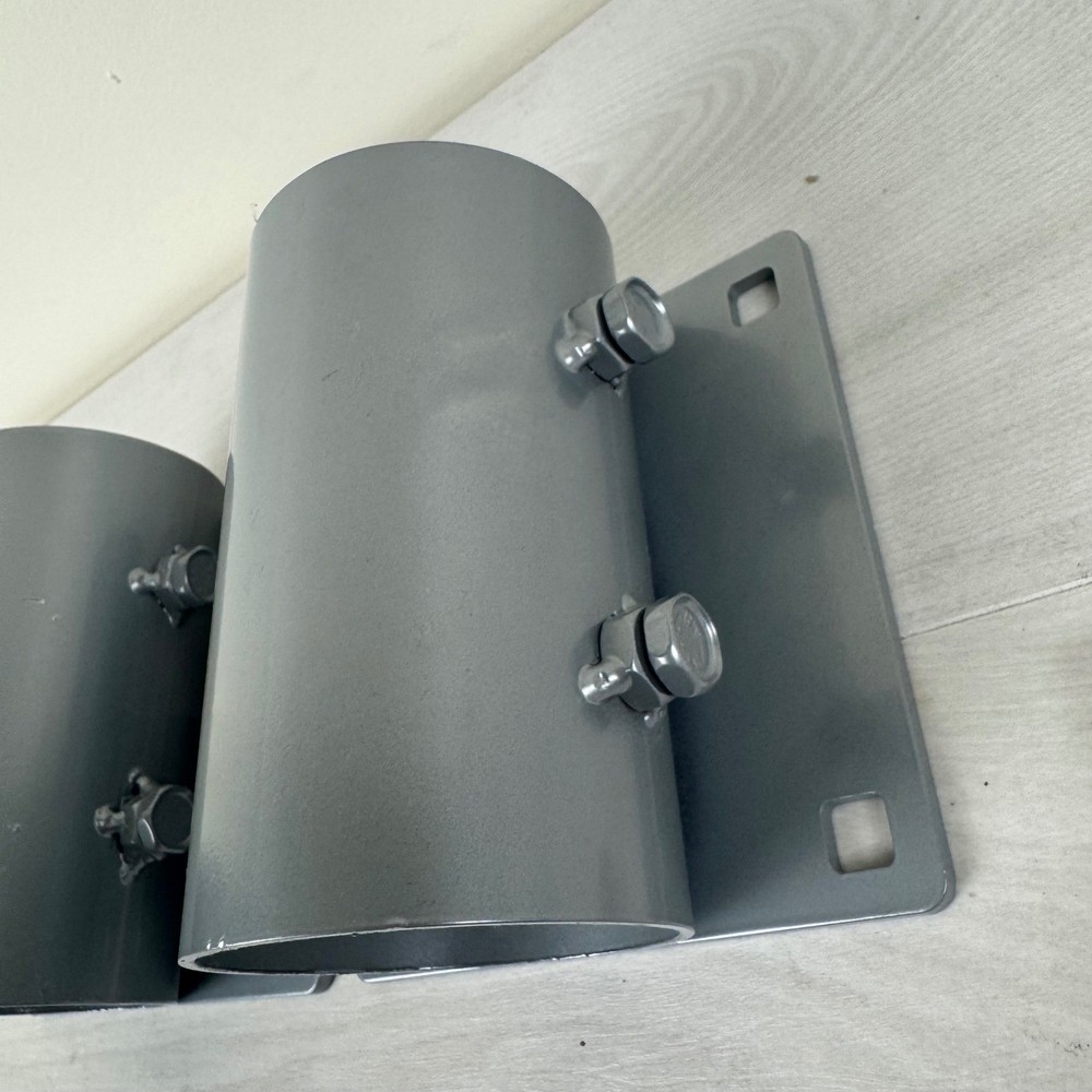 4 Pack Dock Hardware Brackets Side Leg Pipe Holder Galvanized 3 Inch