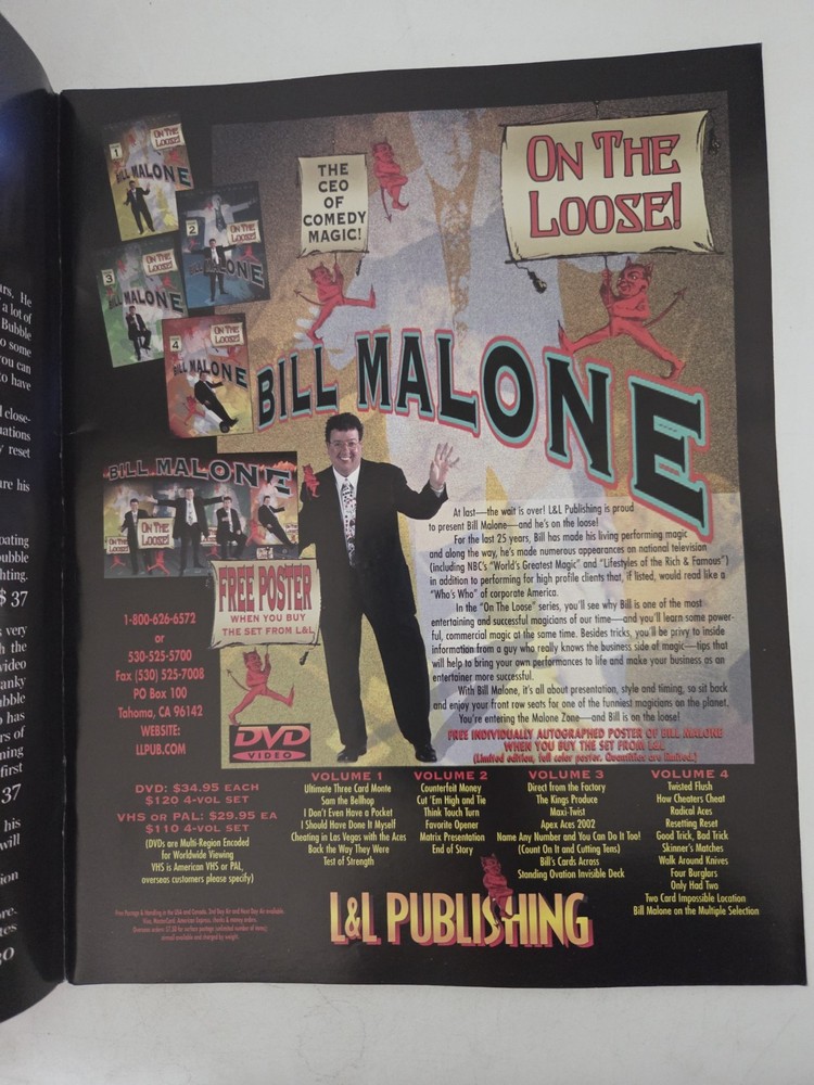 Genii Magic Magazine For Magicians October 2002 Issue