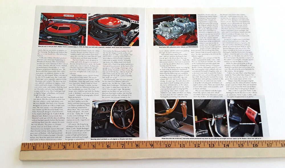 1970 PLYMOUTH CUDA ORIGINAL 2006 ARTICLE