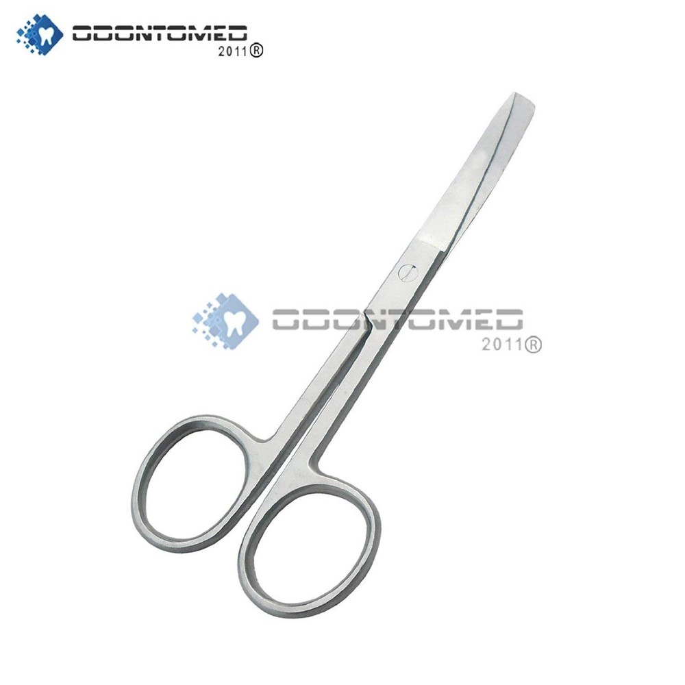 Operating Dissecting Surgical Scissors 4.5" Curved Sharp Blunt Blades