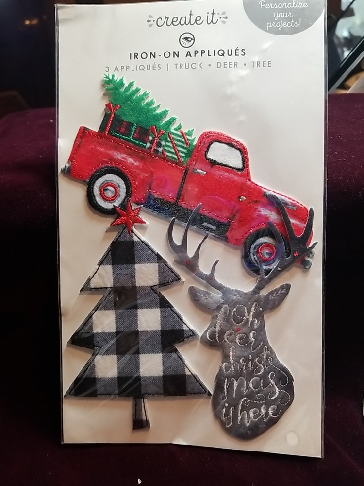 2020 Create It Iron On Appique's Truck, Deer, Tree