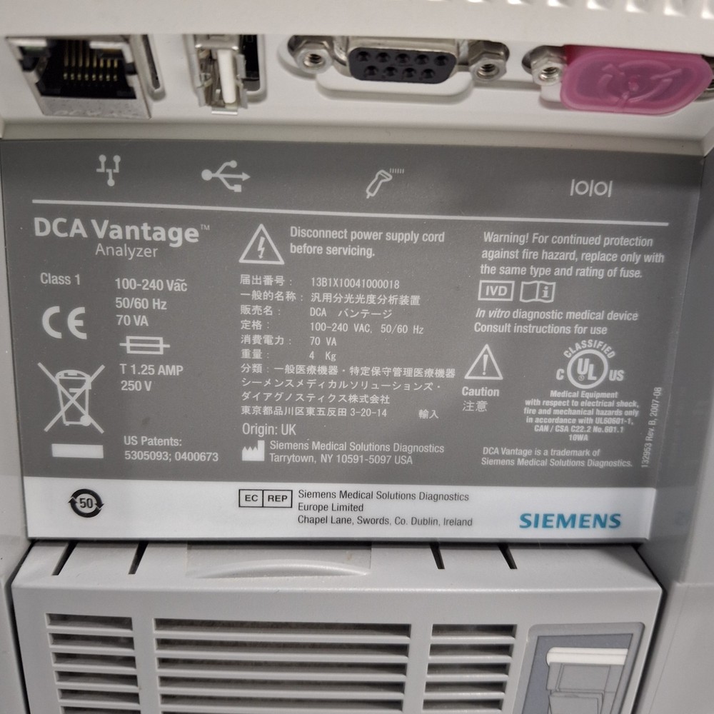 Siemens DCA Vantage Analyzer