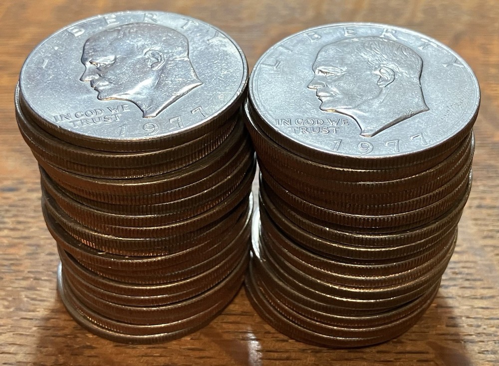 1977P Eisenhower US Dollar Coins