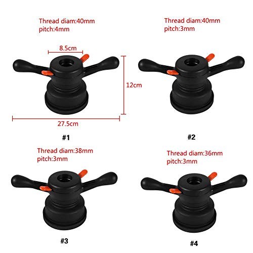 Wheel Balancer Tire Change Tool, Quick Release Thread Diameter 40mm, Pitch 3mm