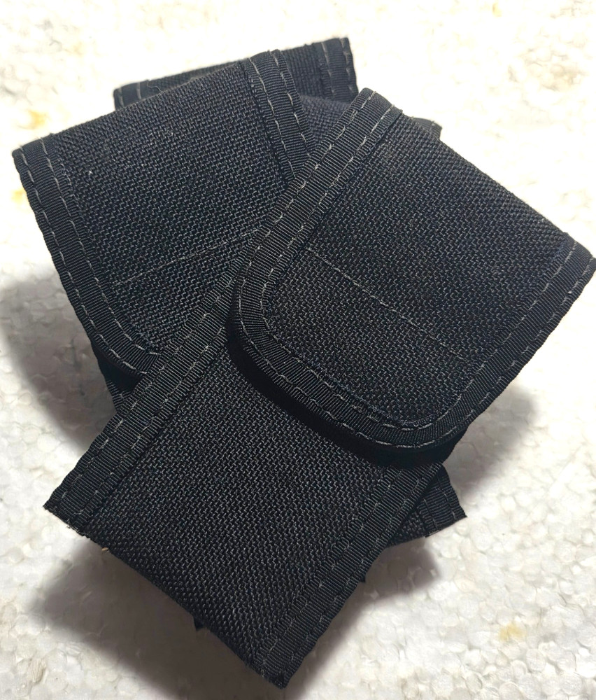 4 PACK Original Uncle Mikes Codora Nylon Folding KNIFE Small Magazine BELT POUCH