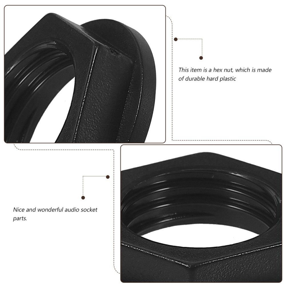 and Nuts Kit 1/4-20 Lock Hexagonal Headphone Accessory