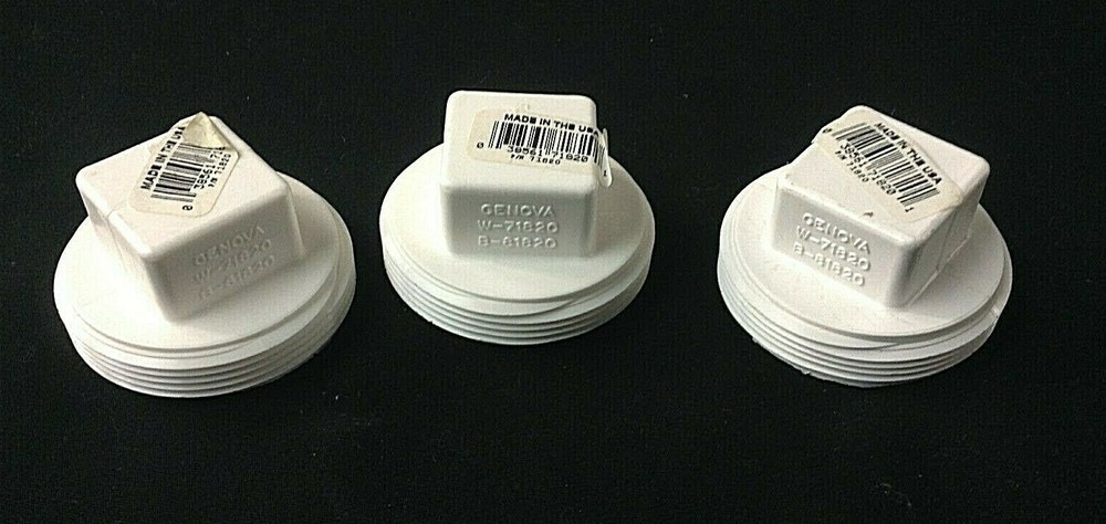 Genova Products 2" Threaded Plug 71820 (pack of 3)