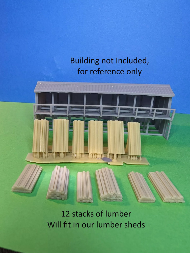 HO Scale Stacks of Lumber