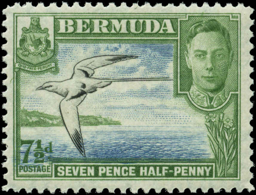 Bermuda Scott #121D SG #114b Mint Hinged