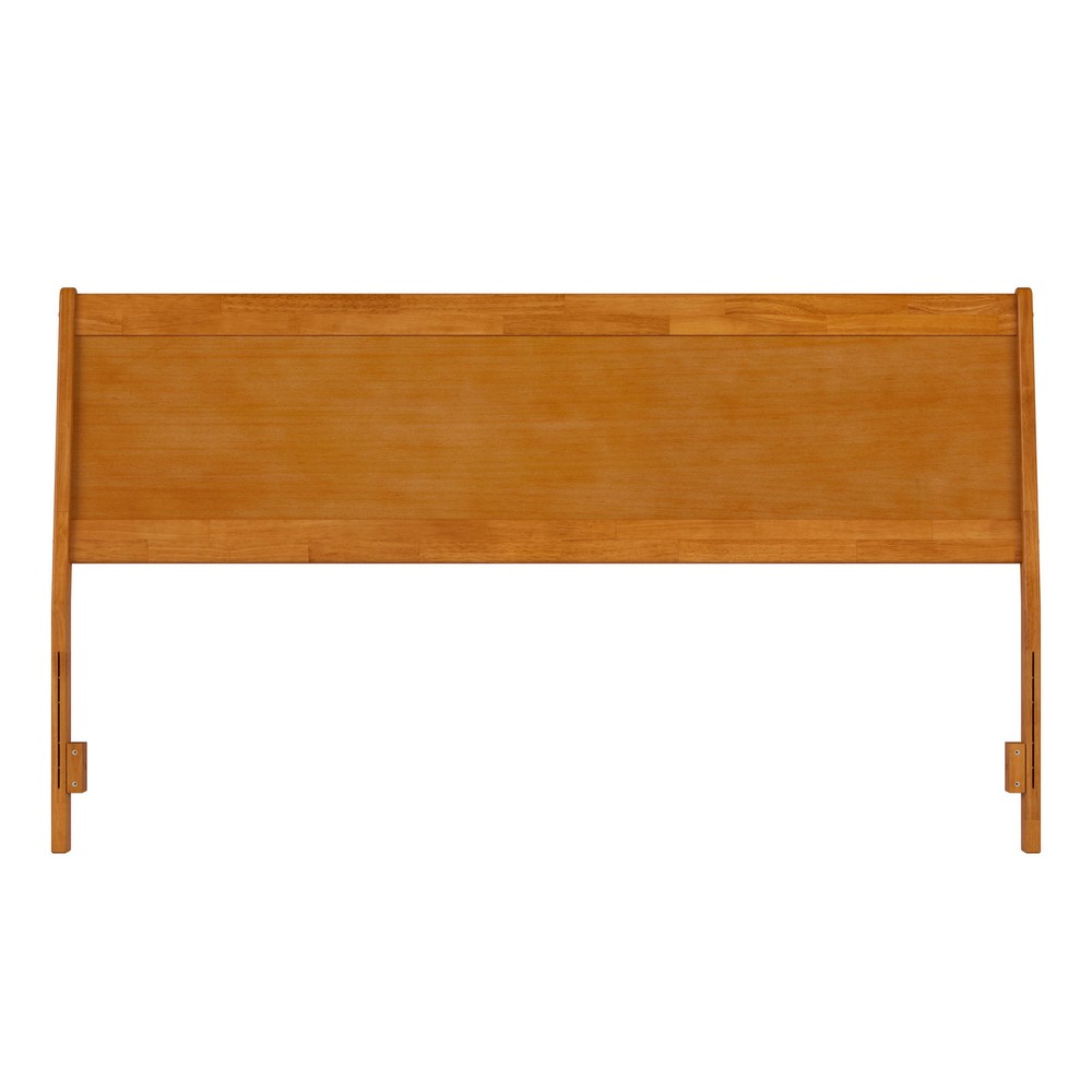 AFI Casanova King Solid Wood Panel Headboard in Light Toffee