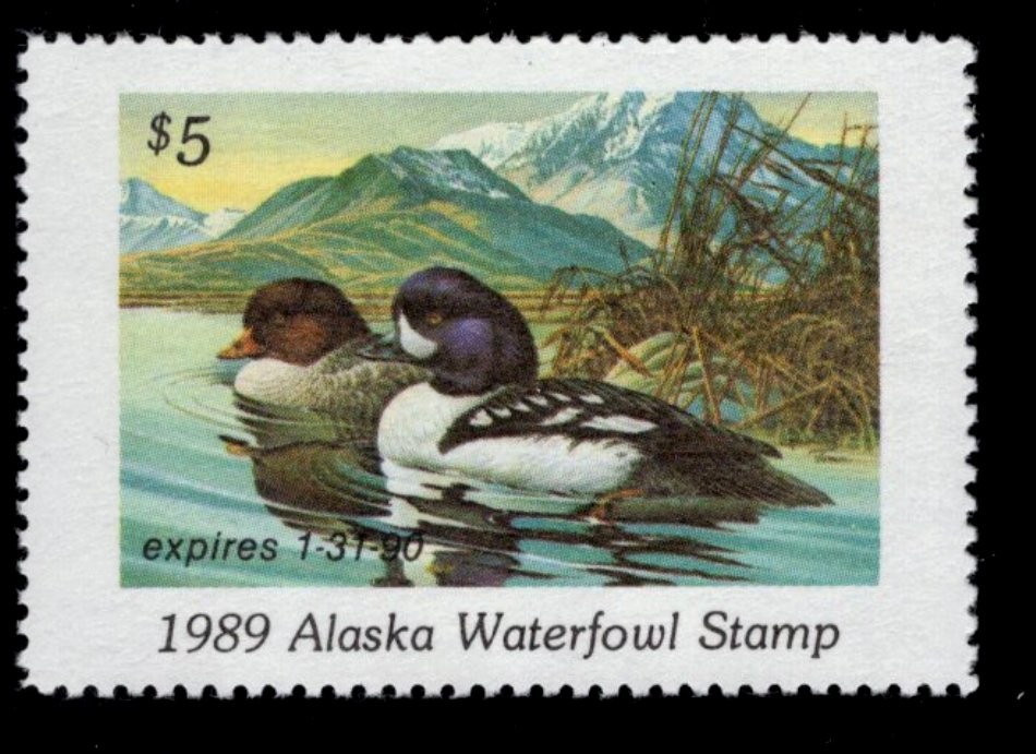 ALASKA STATE DUCK  #5-   MINT NEVER HINGED  -   -  SCV:  $10.00