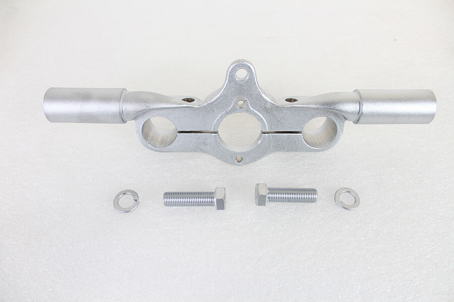 Top Triple Tree Inline Satin Nickel fits Harley Davidson
