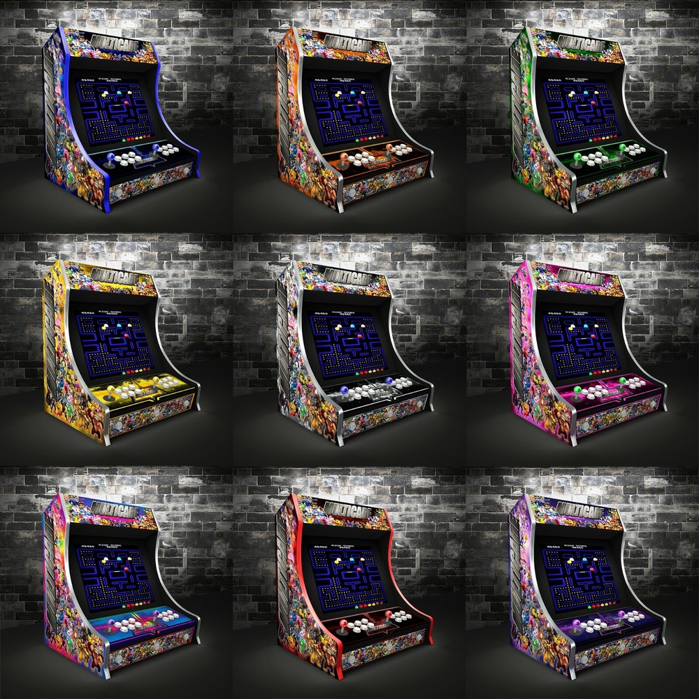 Arcade Classics Multicade Bartop Cabinet Graphics Decals Stickers Set