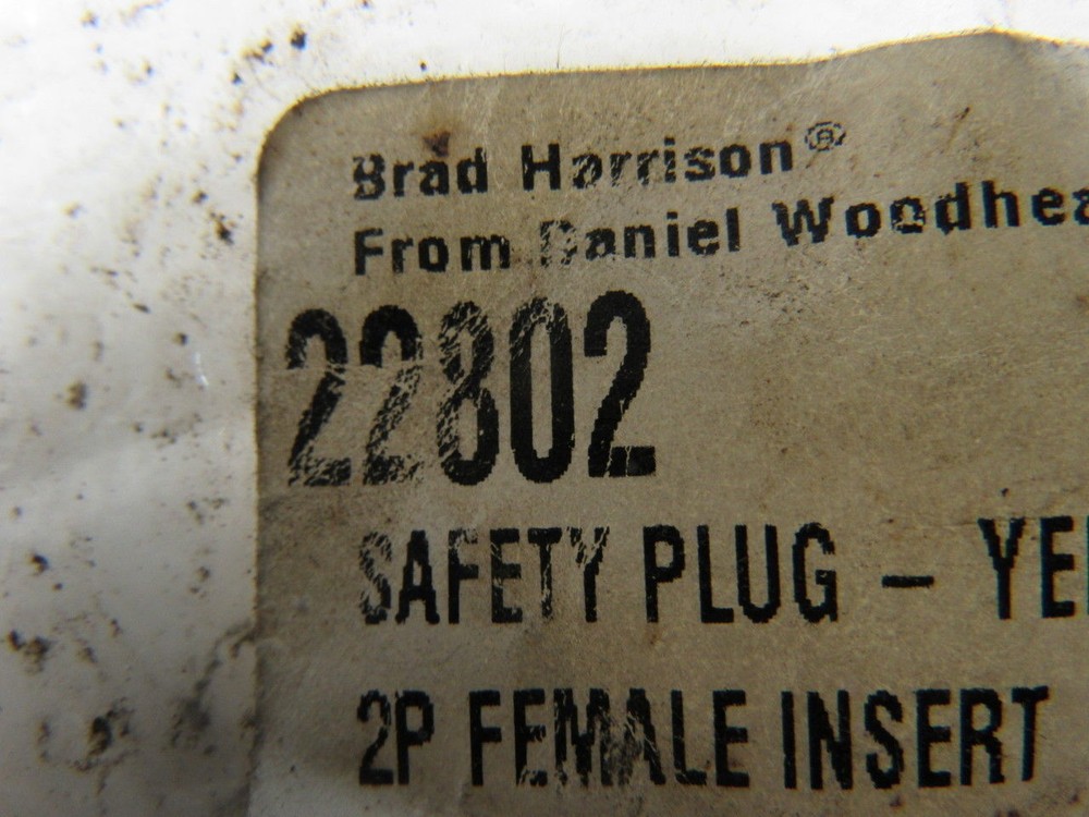 Brad Harrison 22802 Yellow Safety Plug Quick Disconnect System