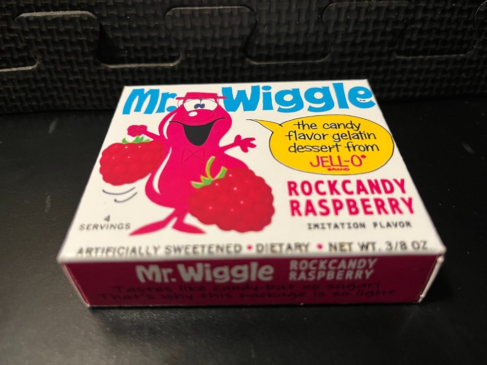 Mr Wiggle jello (Rockcandy Raspberry) - Empty custom design display box