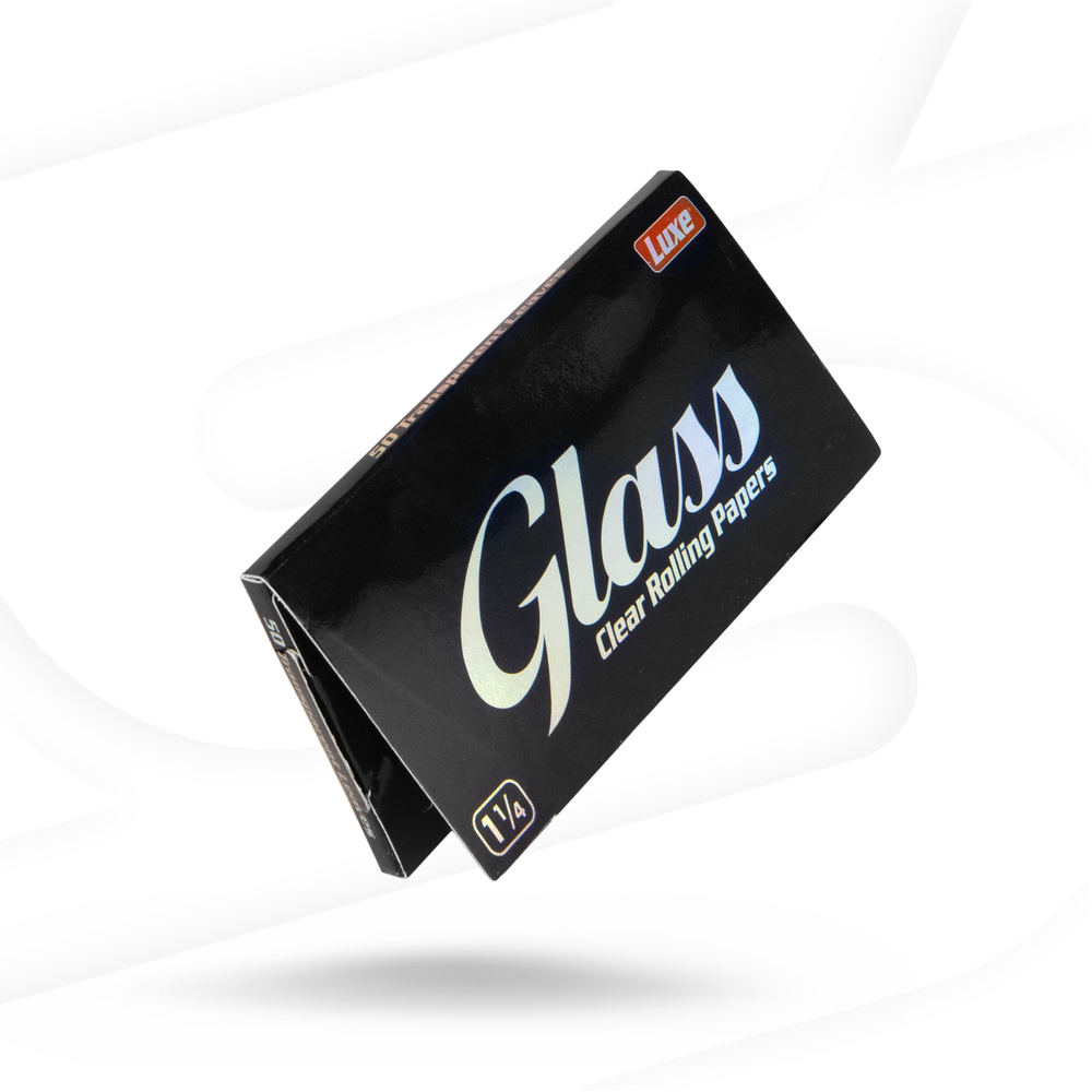 Glass 1 1/4 Clear Rolling Papers Cellulose - 24 Pack
