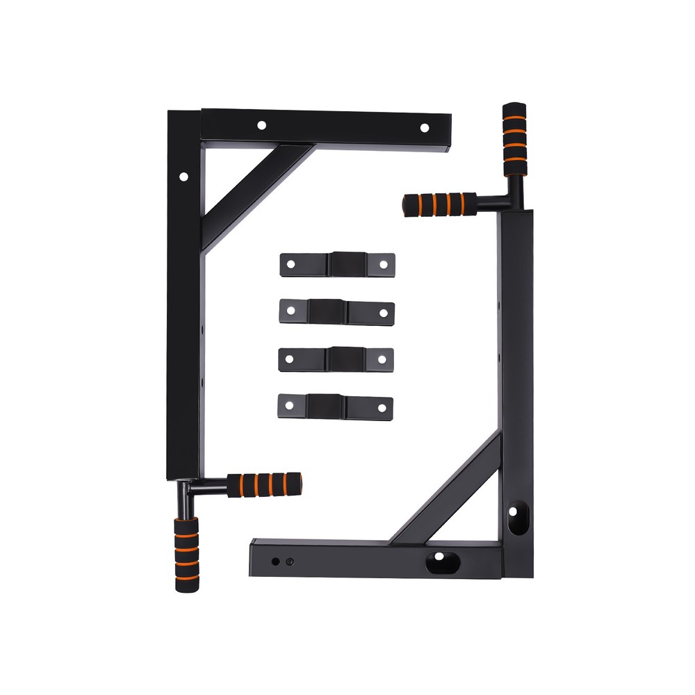 Pull Up Bar Wall Mounted Raise Dip Station Vertical Knee Exercise Equipment Home