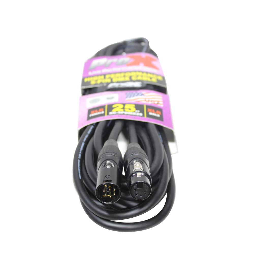 20 ProX 5 Pin High Performance Data Lighting DMX Cables 25ft