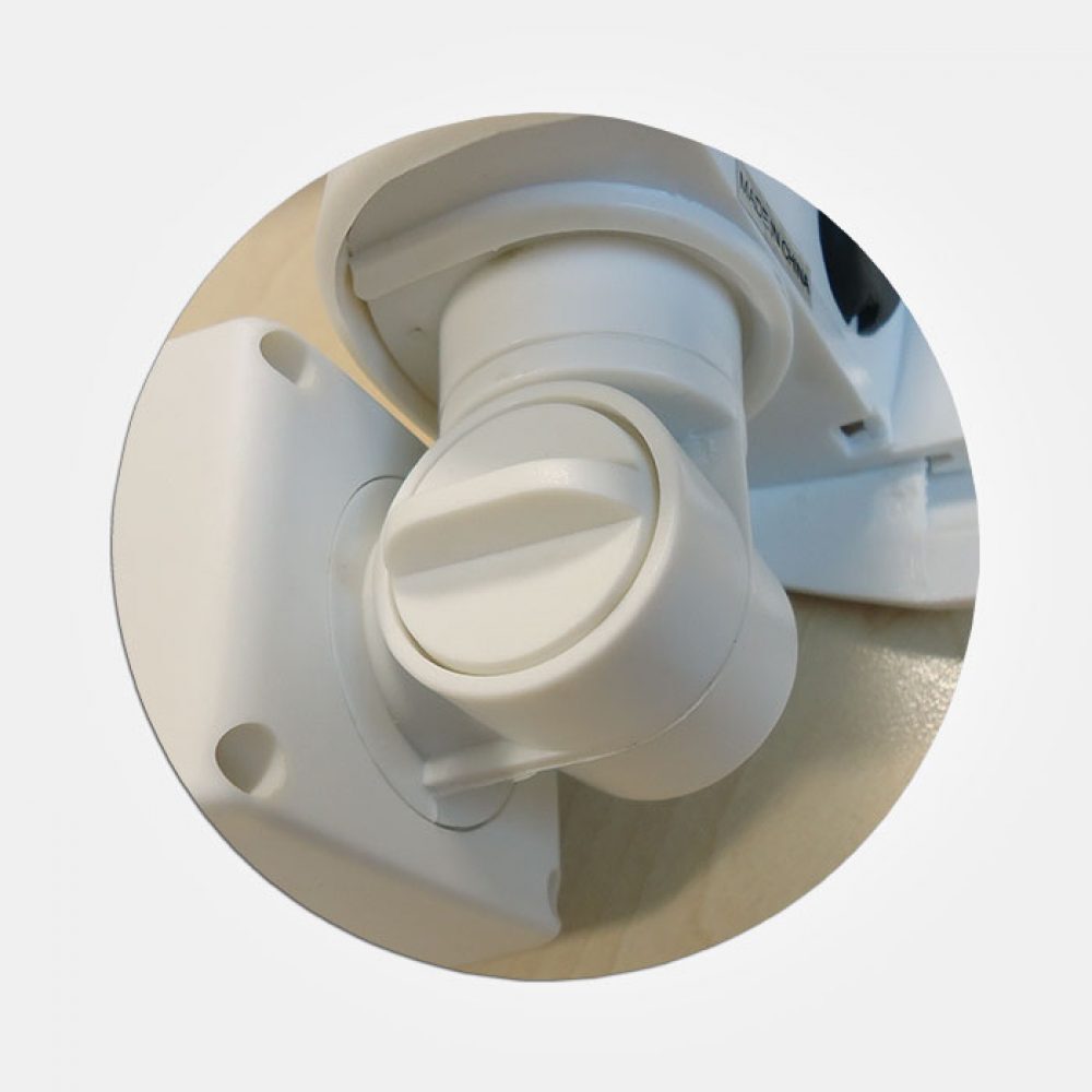 External IP44 180° PIR Detector - White