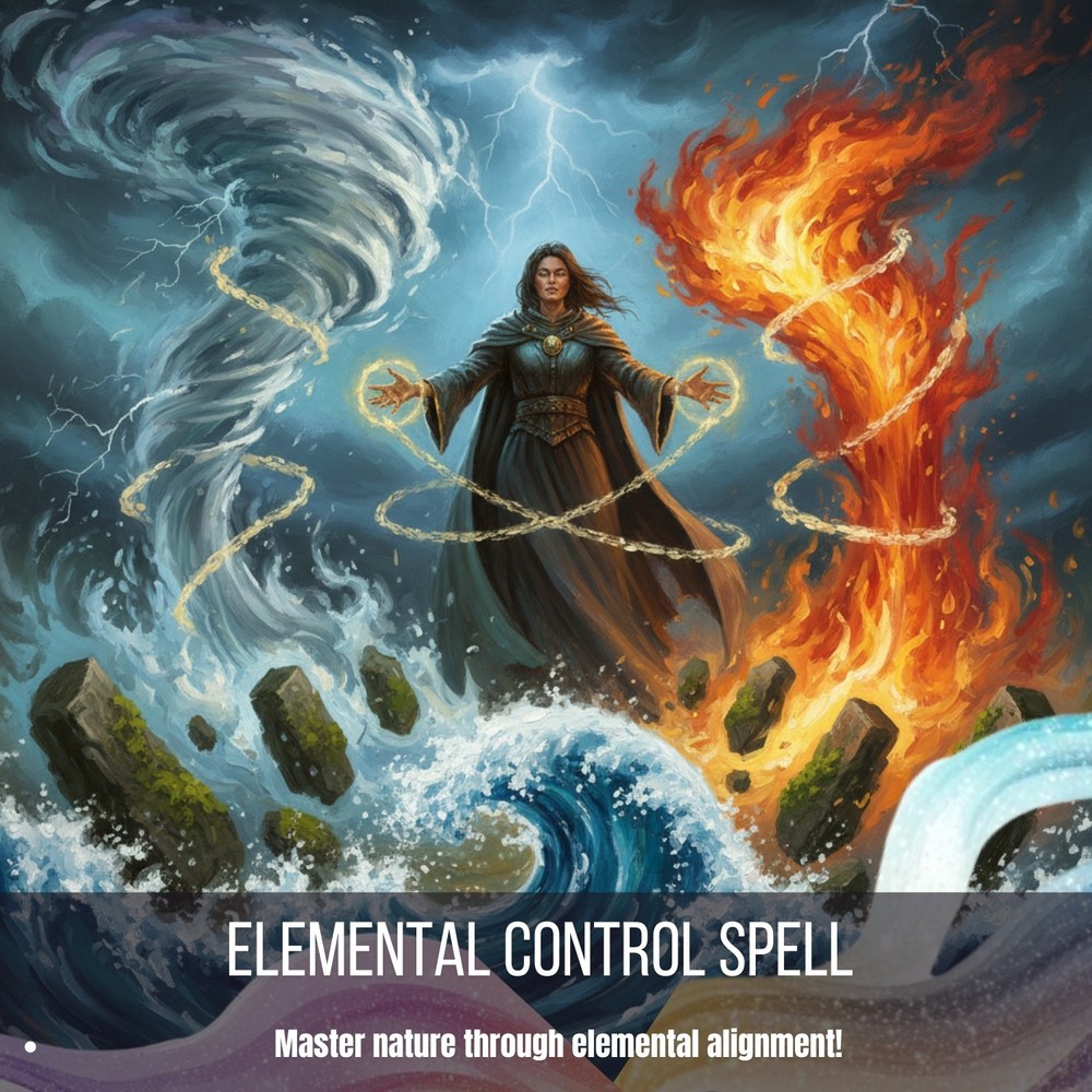 Elemental Control Spell | Influential Binding of Earth, Fire, Wind, Water