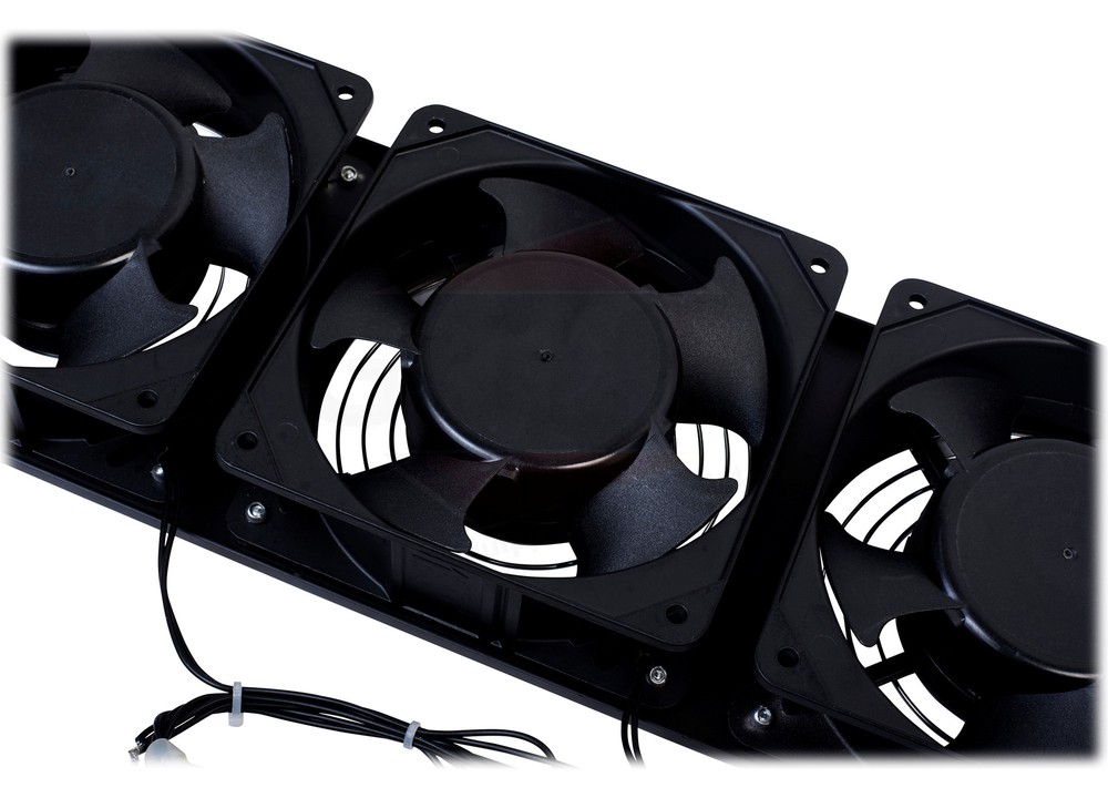Rackmount Cooling Fan (2 Pack Bundle) | 3U Triple Recording Studio Exhaust Fans