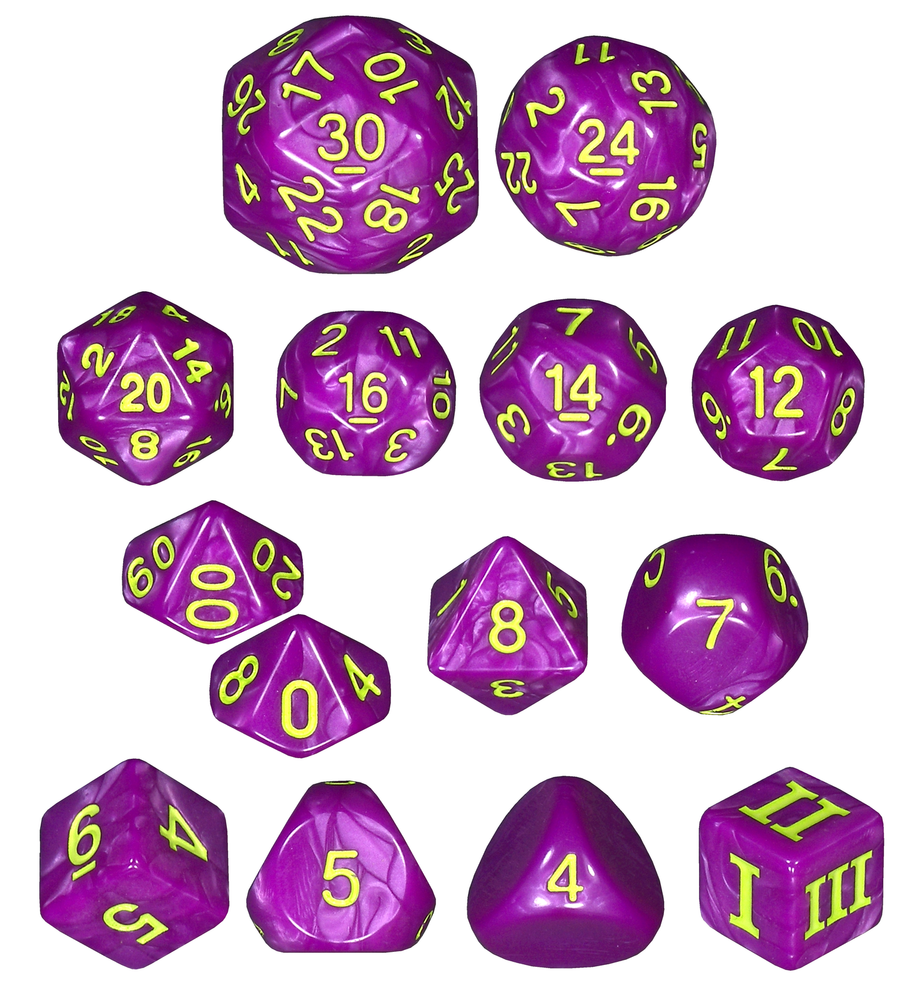 Specialty 14 Unusual DCC Dice Set - Cloudkill